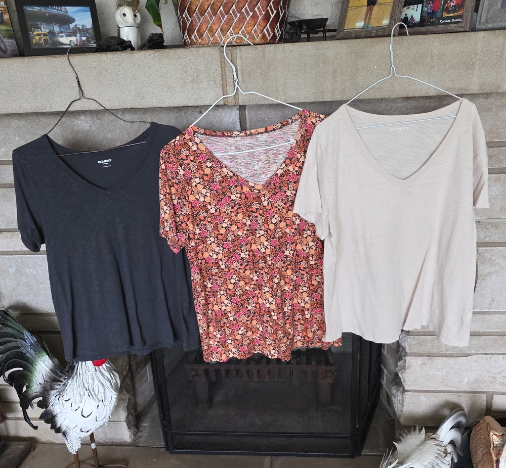 Old Navy Women's Short Sleeve Top 3-Piece Lot